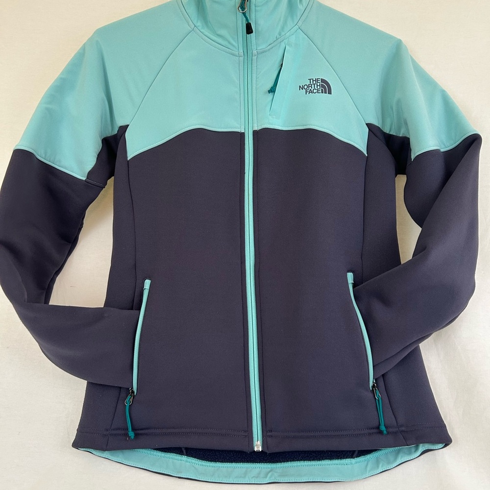 The North Face Women's Jacket - Blue and Gray Size S